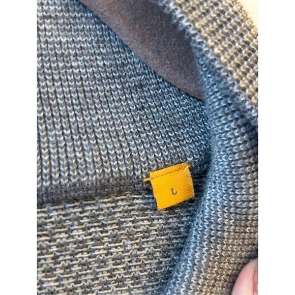 Robert Talbott Carmel 1/4 zip pullover sweater size L  cashmere and silk blend - Picture 4 of 8